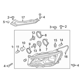 Volkswagen OE - Front Lamps - Headlamp Components (Halogen)