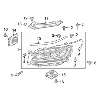 Volkswagen OE - Front Lamps - Headlamp Components (LED)