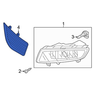 Volkswagen OE - Front Right Fog Light Trim