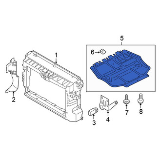 Volkswagen OE - Front Radiator Support Splash Shield