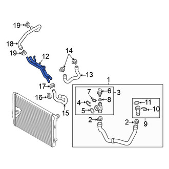 Volkswagen OE - Engine Coolant Pipe