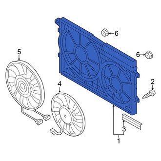 Volkswagen OE - Engine Cooling Fan Shroud