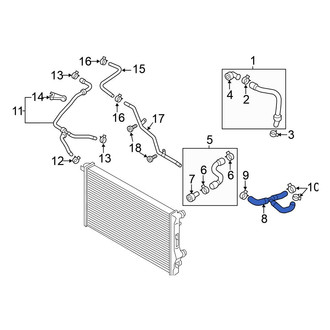 Volkswagen OE - Engine Coolant Crossover Pipe