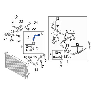 Volkswagen OE - Upper Radiator Coolant Hose