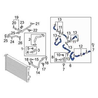 Volkswagen OE - Lower Radiator Coolant Hose