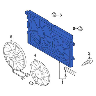 Volkswagen OE - Engine Cooling Fan Shroud