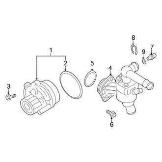 Volkswagen OE - Cooling - Water Pump (Main), (TDI SE / TDI SEL)
