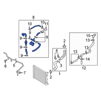 Volkswagen OE - Lower Radiator Coolant Hose