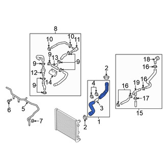 Volkswagen OE - Upper Radiator Coolant Hose