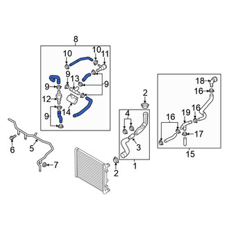 Volkswagen OE - Upper Radiator Coolant Hose