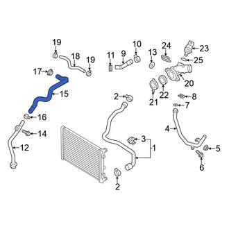 Volkswagen OE - Engine Coolant Overflow Hose