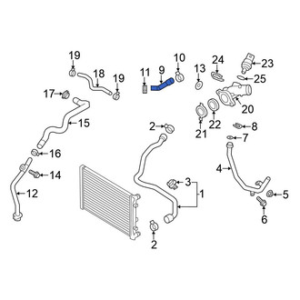 Volkswagen OE - Upper Radiator Coolant Hose