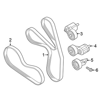 Volkswagen OE - Cooling - Belts & Pulleys (S / SE / Wolfsburg Edition 2.5L)