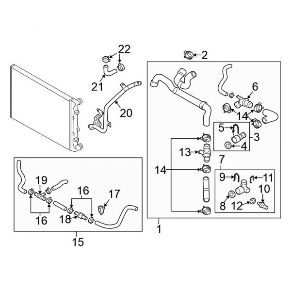 Radiator Coolant Hose C-Clip