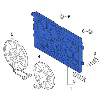 Volkswagen OE - Engine Cooling Fan Shroud