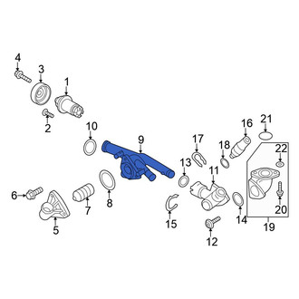 Volkswagen OE - Lower Engine Coolant Thermostat Housing
