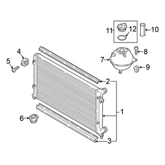 Volkswagen OE - Cooling - Radiator & Components (2.0L)