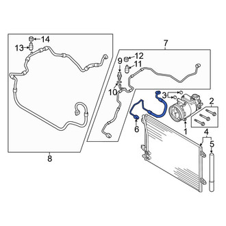 Volkswagen OE - A/C Refrigerant Discharge Hose