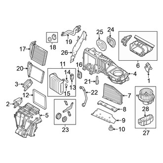 Volkswagen OE - Air Conditioner & Heater - Evaporator & Heater Components (W/O Climate Control)
