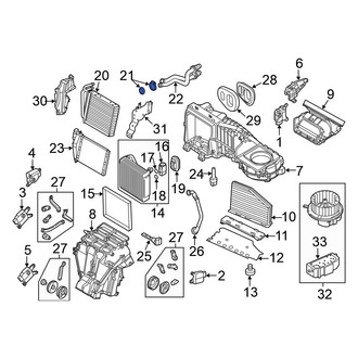 Volkswagen OE - HVAC Heater Core Gasket Set