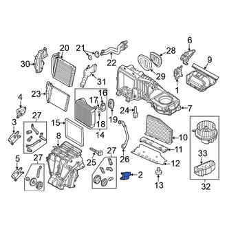 Volkswagen OE - Right HVAC Blend Door Actuator