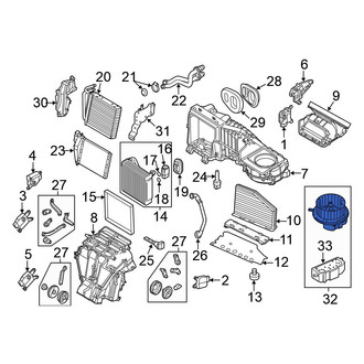 Volkswagen OE - HVAC Blower Motor Assembly