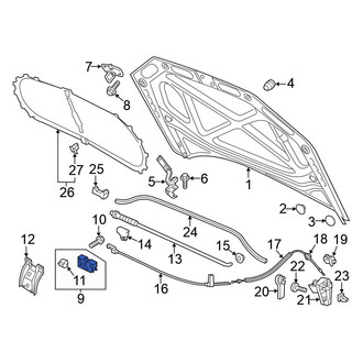 Volkswagen OE - Front Hood Latch