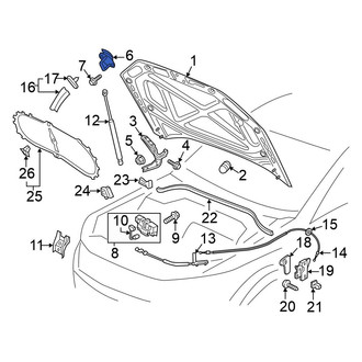 Volkswagen OE - Front Hood Safety Catch