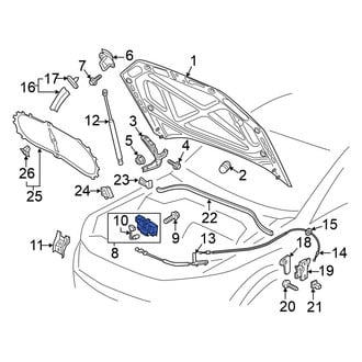 Volkswagen OE - Front Hood Latch