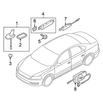Volkswagen OE - Electrical - Antenna (W/O Navigation System)