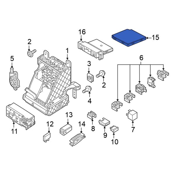 Volkswagen OE 5K0937087ALZAN Vehicle Power Control Module