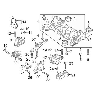 Volkswagen OE - Engine / Transaxle - Engine & Transmission Mounting (1.8L)