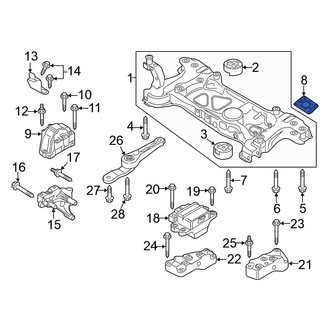 Volkswagen OE - Engine Cradle Spacer