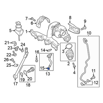 Volkswagen OE - Turbocharger Oil Line O-Ring