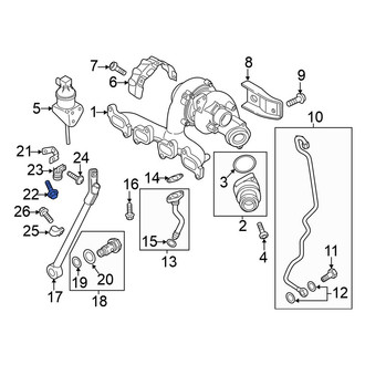Volkswagen OE - Turbocharger Coolant Line Bolt