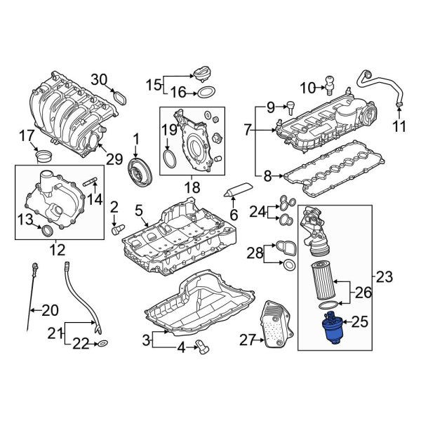 Engine Oil Filter Housing Cover