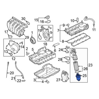 Volkswagen OE - Engine Oil Filter Housing Cover