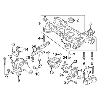 Volkswagen OE - Engine / Transaxle - Engine & Transmission Mounting (2.5L)