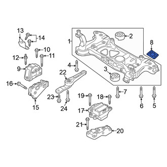 Volkswagen OE - Engine Cradle Spacer