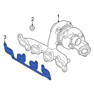 Volkswagen OE - Exhaust Header Collector Gasket