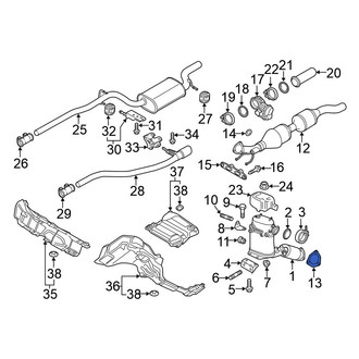 Volkswagen OE - Center Catalytic Converter Gasket