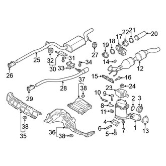 Volkswagen OE - Exhaust System - Exhaust Components
