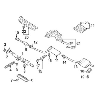 Volkswagen OE - Exhaust System - Exhaust Components (2.5L)