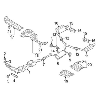 Volkswagen OE - Exhaust System - Exhaust Components (3.6L)