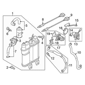 Volkswagen OE - Emission System - Emission Components (1.8L)