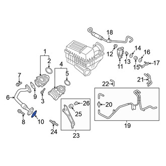Volkswagen OE - Exhaust Gas Recirculation (EGR) Tube Gasket