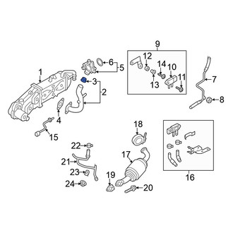 Volkswagen OE - Exhaust Gas Recirculation (EGR) Tube Gasket