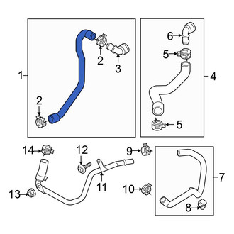 Volkswagen OE - HVAC Heater Hose