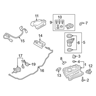 Volkswagen OE - Emission System - Emission Components (Urea Tank & Components), (2.0L Diesel)