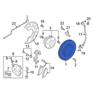 Volkswagen OE - Front Disc Brake Rotor